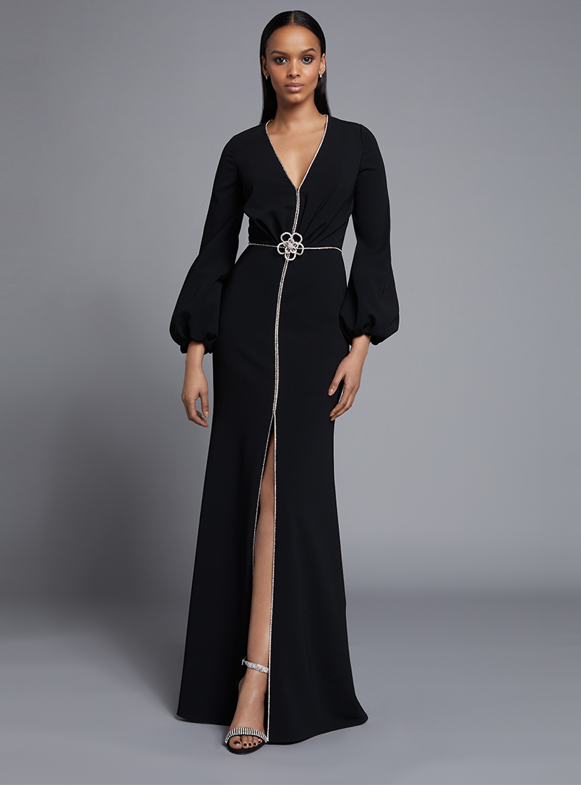 Beau Stretch Crepe Gown - Fredas