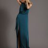 Draped Satin Gown - Image 4