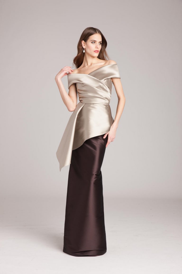 peplum gown