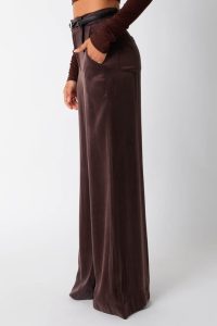 Alexi Wide Leg Pant ash brown small - Image 3