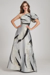 Aliz Abstract Gown