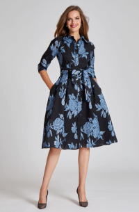 Floral Print Shirt Dress - 20 - Image 2