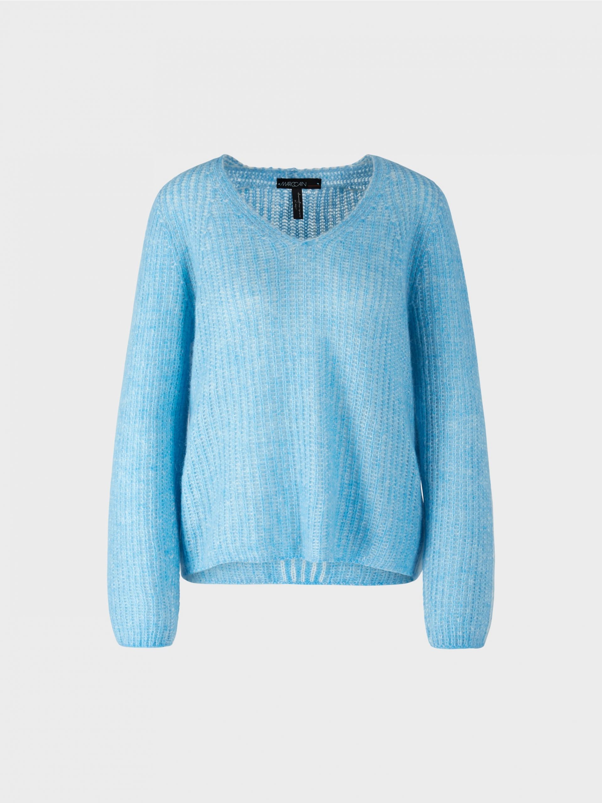 Blue Ribbed Sweater Fredas