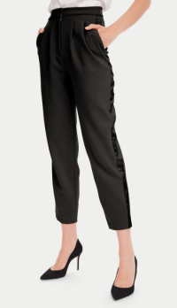 Ellen Tuxedo Pants in high shine- s12 - Image 2