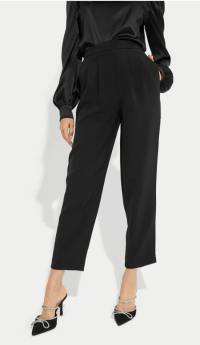 Ellen Tuxedo Pants in high shine- s12