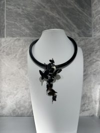 Butterfly Necklace in Black - Image 2