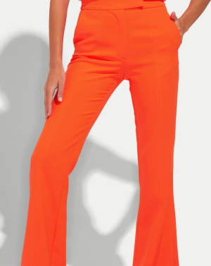 Lucca Crepe Pant in Papaya - Image 4