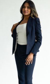 Boyfriend Blazer in Navy SZ 0