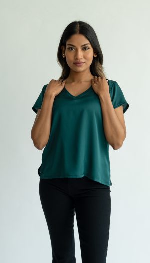 Maria Shirt in Forest - LARGE