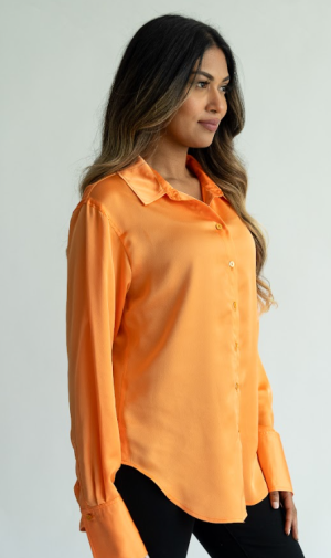 Nala Blouse in Orange - LARGE - Image 2