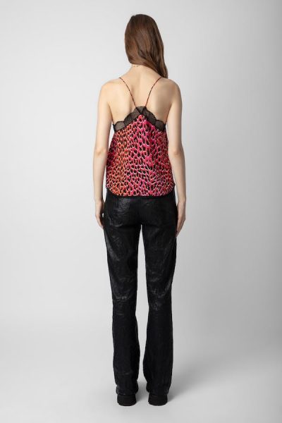 Christy Leopard Silk Camisole - small - Image 4
