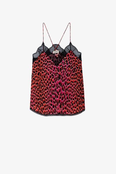 Christy Leopard Silk Camisole - small - Image 5