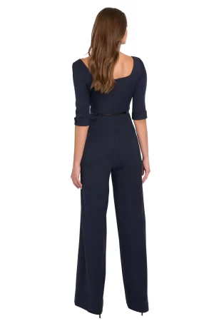 Jackie O Jumpsuit in Navy - Image 3