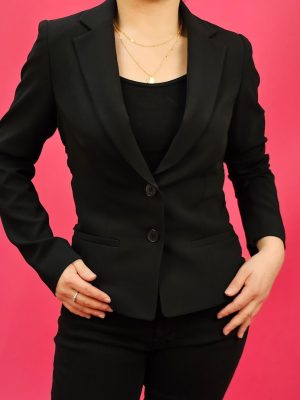 Freda's Black Rouch Jacket