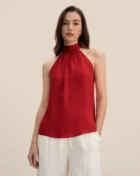 Freda's Halter Top in Red