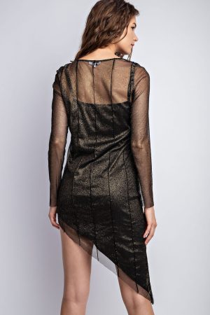 Brenda MESH ASYMETRICAL DRESS - Image 2