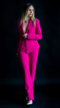 Chloe Blazer in fuschia - Image 8