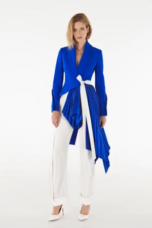 Peggy Royal Blue Tuxedo Jacket