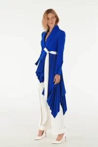 Peggy Royal Blue Tuxedo Jacket - Image 3