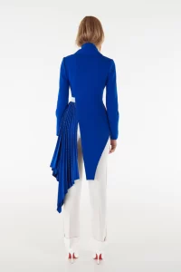 Peggy Royal Blue Tuxedo Jacket - Image 4