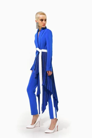 Peggy Royal Blue Tuxedo Jacket - Image 5