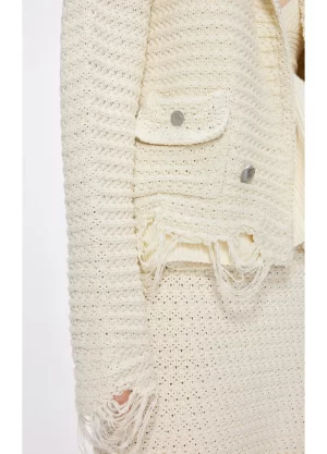 Blanca Cardigan in pearl - L - Image 3