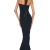 Rayas Shirred Fishtail Gown - Image 3
