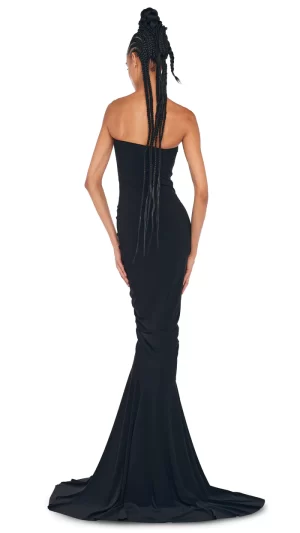 Rayas Shirred Fishtail Gown - Image 3