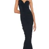 Rayas Shirred Fishtail Gown - Image 4