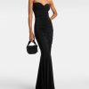 Rayas Shirred Fishtail Gown