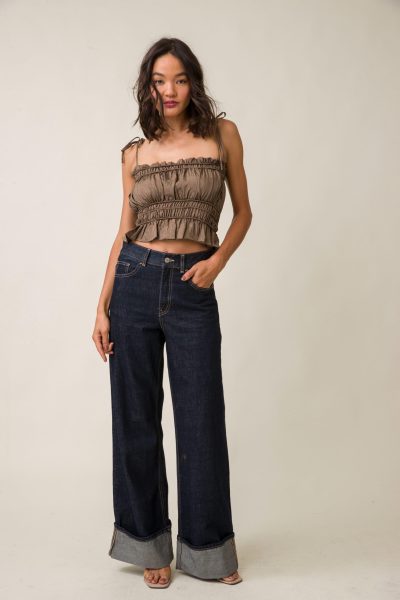 UNA SMOCKED TOP large - Image 4