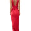 ROSEMARY SILK MAXI in crimson - Image 2