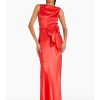 ROSEMARY SILK MAXI in crimson