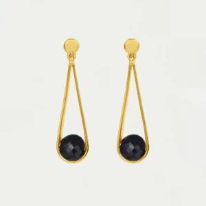 Mini Ipanema Earrings in black onyx - Image 2