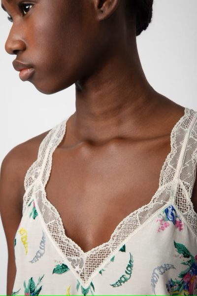 Chou Camisole in mastic - sz L - Image 3