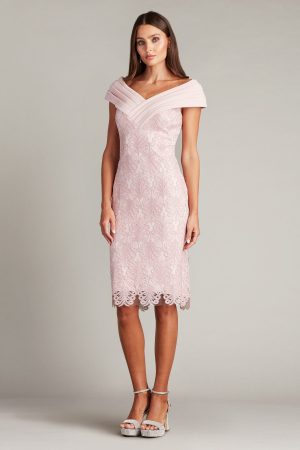 GALLE DRAPED V-NECK EMBROIDERED DRESS - Image 4