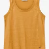 Casa Foil  Top in blazing orange - Large