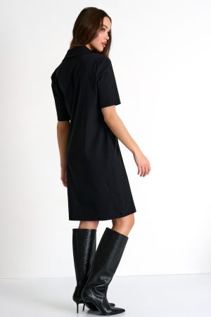 The Tunic Polo Dress in caviar - Image 4