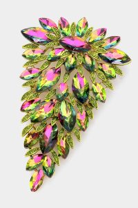 Marquise Vine Pin Brooch in gold rb