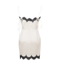 Gamila Satin Lace Trim Mini Dress - Image 2