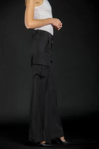 Victoria Cargo Pant in black - Image 2