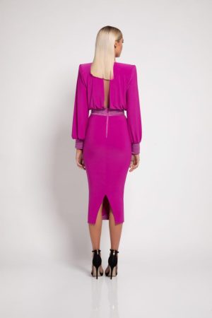 LOVER MAN DRESS in berry - Image 3