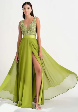 Abito Chiffon Gown