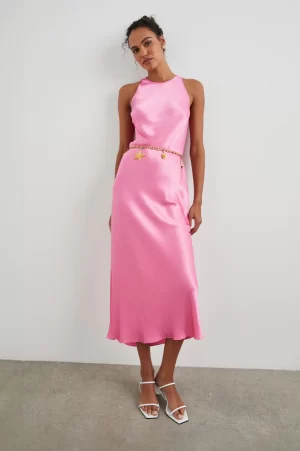 Solene Dress in Malibu Pink