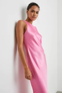 Solene Dress in Malibu Pink - Image 3