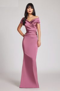 Off Shoulder Beatrix Gown in amethyst