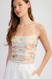 Cornel Shirred Cami - SMALL