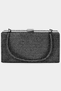 Deza Rectangle Clutch in black