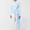Peggy Signature tuxedo jacket in light blue