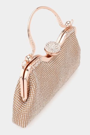 Alba Rhinestone Bag in rose gold - Image 2